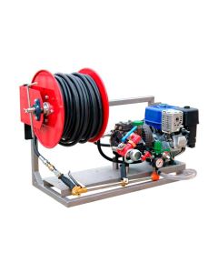 Pumpenplattform 40-40, m. Haspel, 50m Schlauch, Pistole