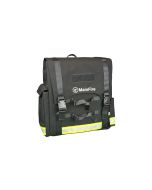 Waldbrand-Schlauchrucksack für Feuerwehrschläuche Storz C und D. Gepackt mit 4 Feuerwehrschläuchen Storz D-25, 20m Länge und einer Waldbranddüse Dual-Flow 50/100-D.